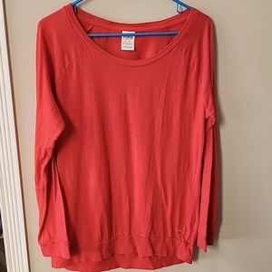 PINK Victoria’s Secret Pink Long Sleeve T-Shirt, Red, Medium